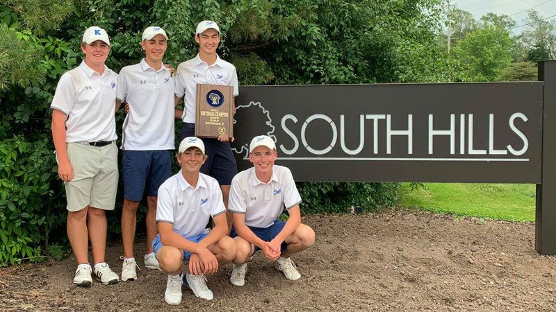 Kohler boys golf team | 2021 St. Mary's Springs sectional champions